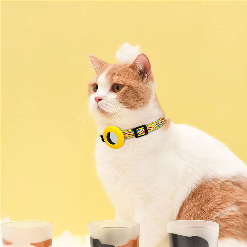 chat et collier jaune