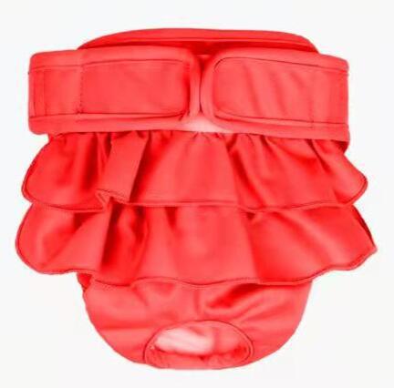 culotte pour chien rouge