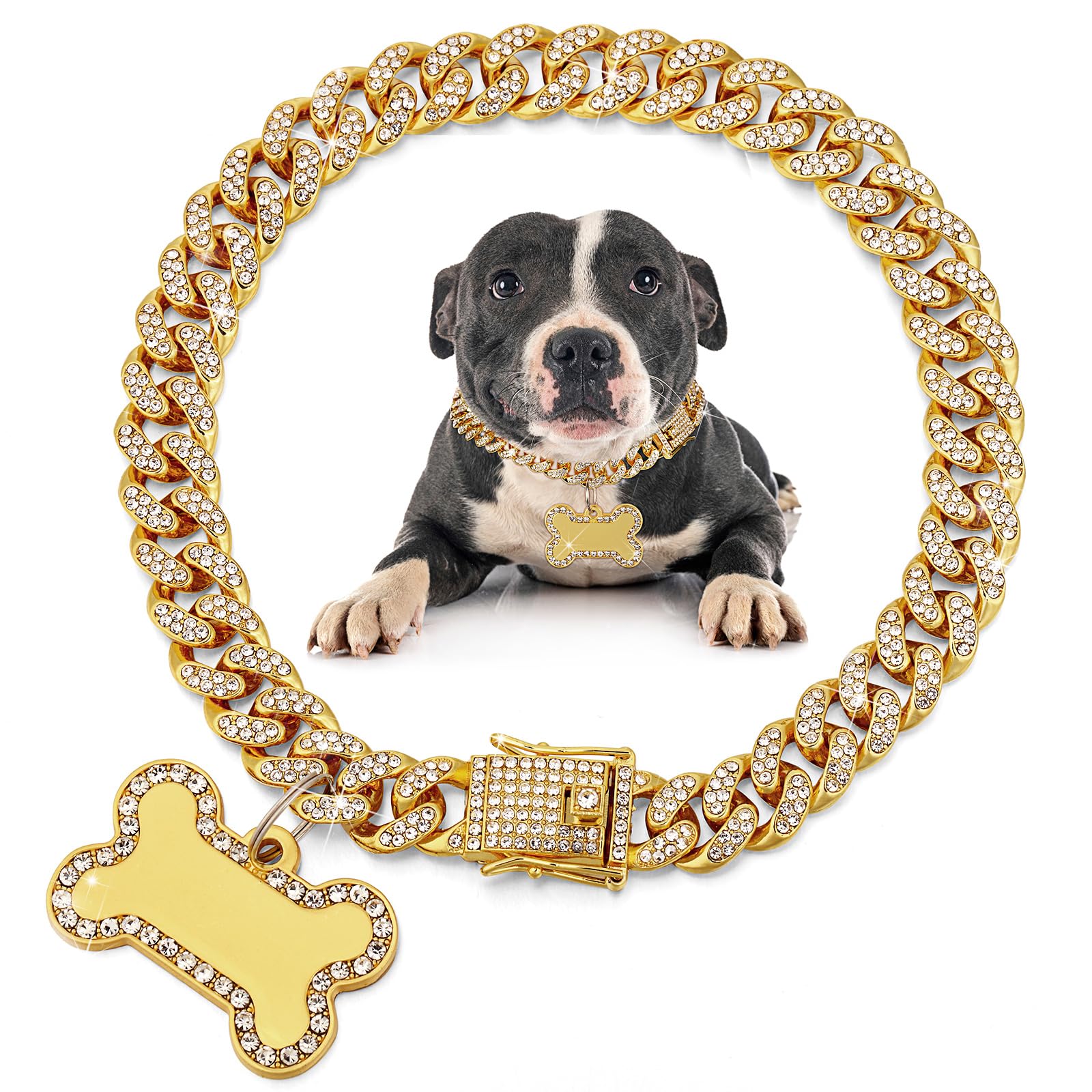 collier chien cubain bijoux diamand