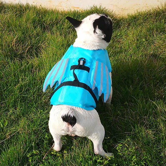 GILET DE SAUVETAGE CHIEN AILE D'ANGE BLEU