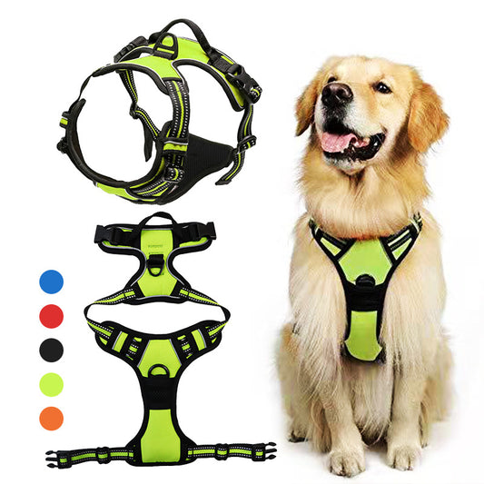 harnais anti traction jaune fluo