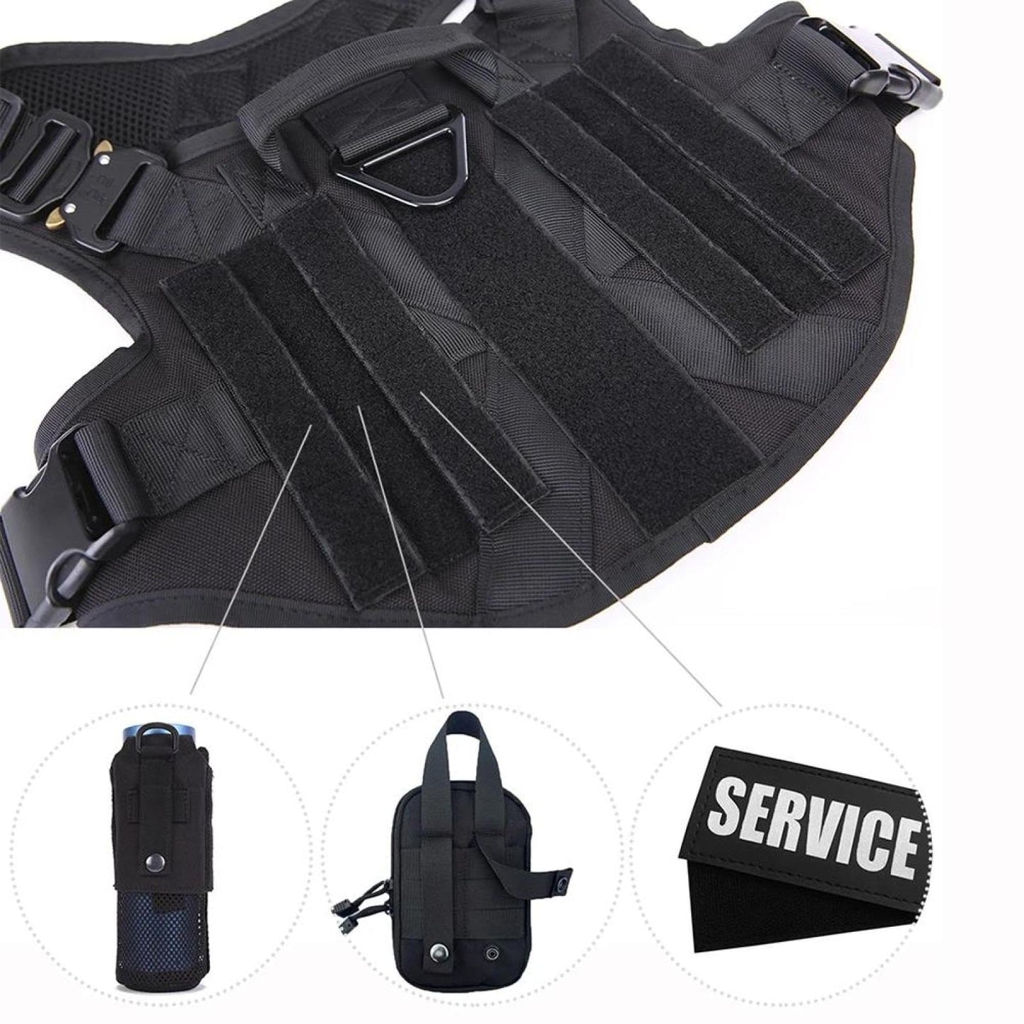 harnais tactique noir securite