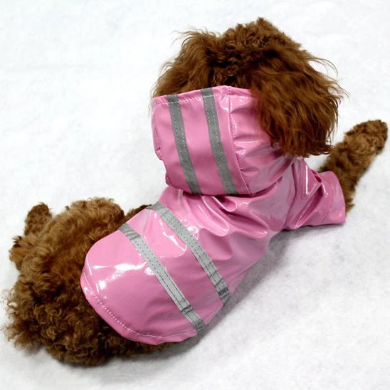 imperméable pour chien réfléchissant rose