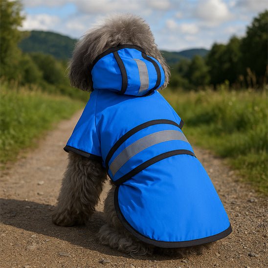 Manteau imperméable pour chien assis