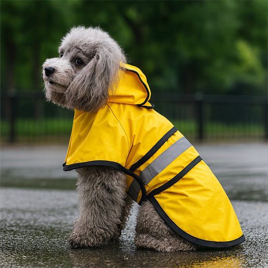 Manteau imperméable pour chien caniche