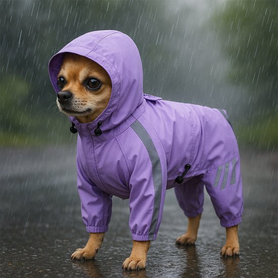 MANTEAU IMPERMÉABLE POUR CHIEN mauve