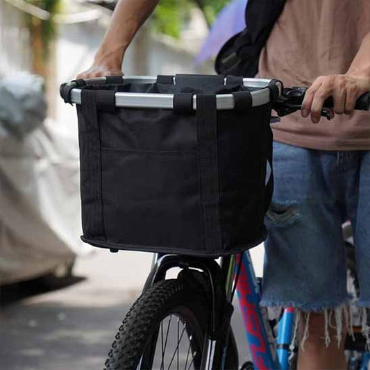 Panier velo chien noir