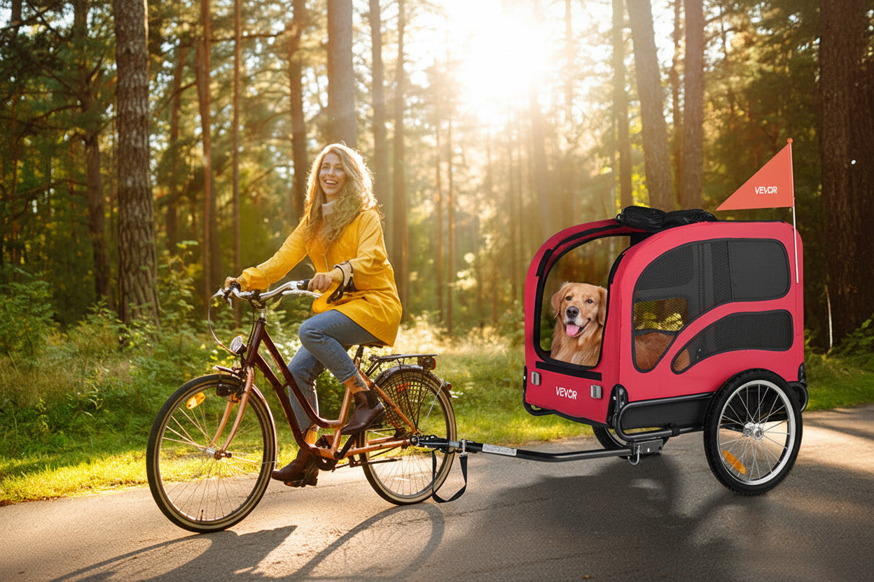 remorque vevor rouge