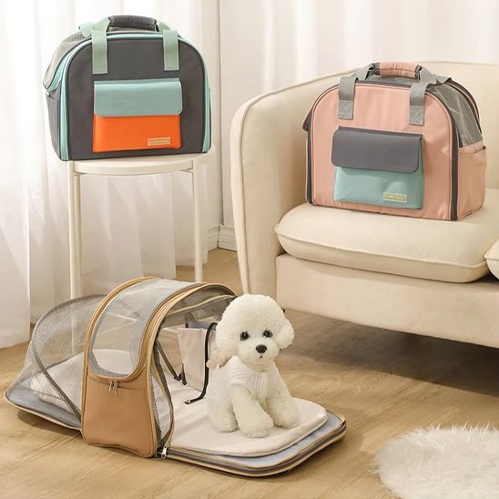 Sac à dos pour chien trois couleurs démo