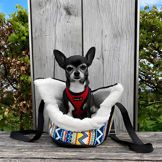 sac de transport chien ouvert