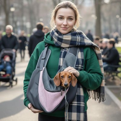 Sac de transport pour Chien rose