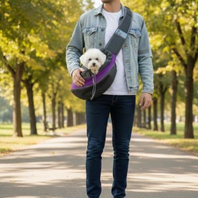 Sac de transport pour Chien violet
