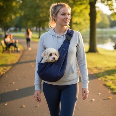 Sac transport pour Chien bleu a bandouliere
